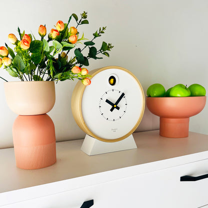 Flip Med Nude and Coral Ceramic Vase