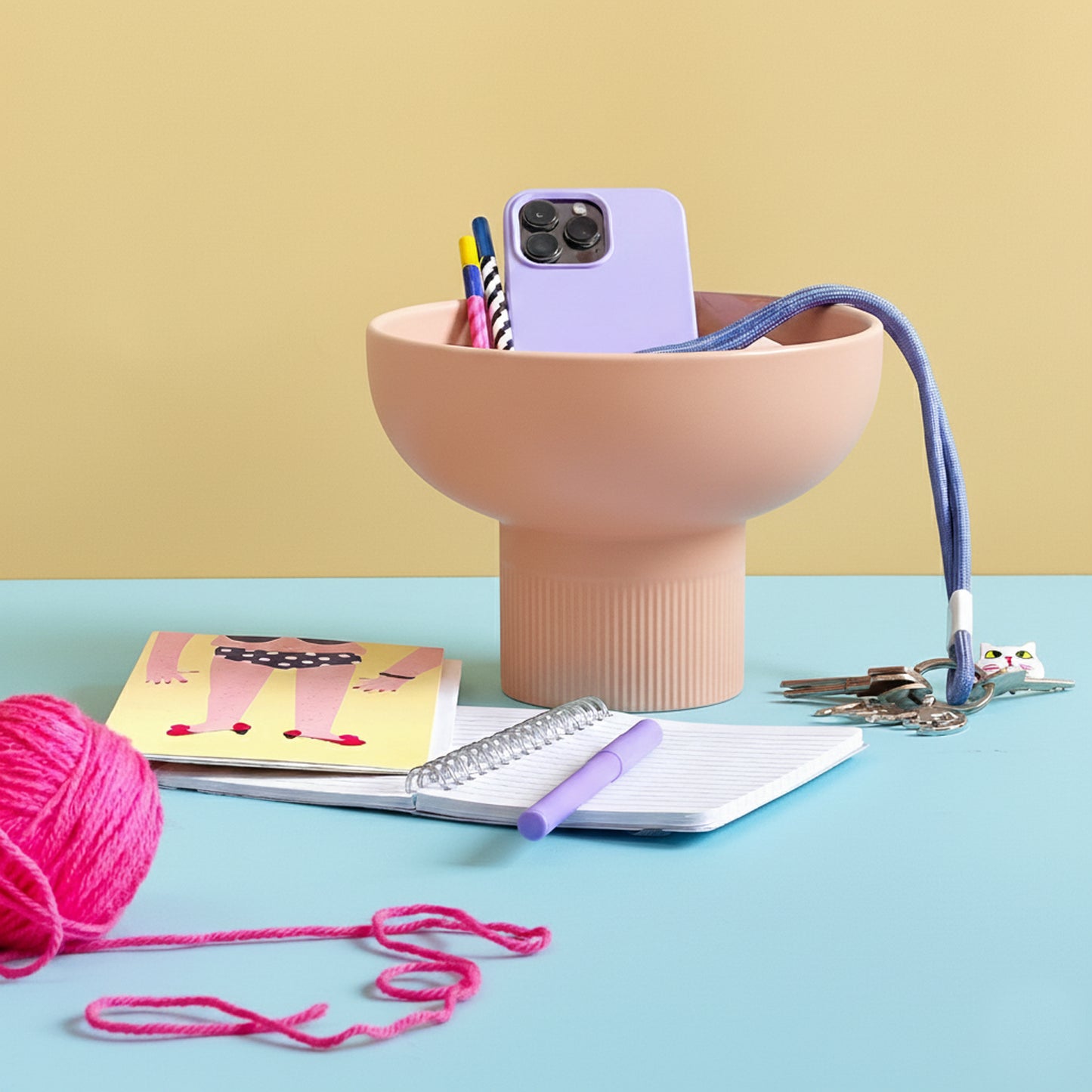 Tip Top Small Nude Ceramic Bowl