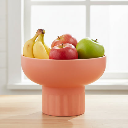 Tip Top XL Coral Ceramic Bowl