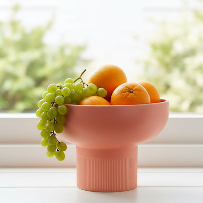 Tip Top XL Coral Ceramic Bowl