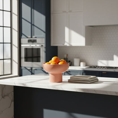 Tip Top XL Coral Ceramic Bowl