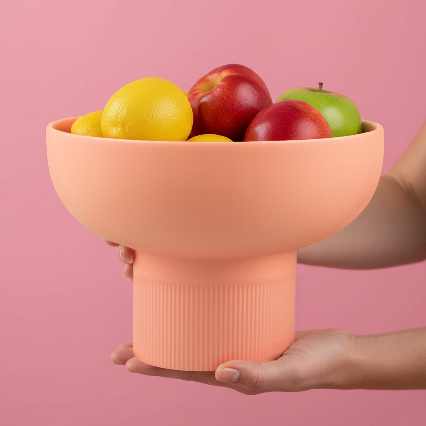 Tip Top XL Coral Ceramic Bowl