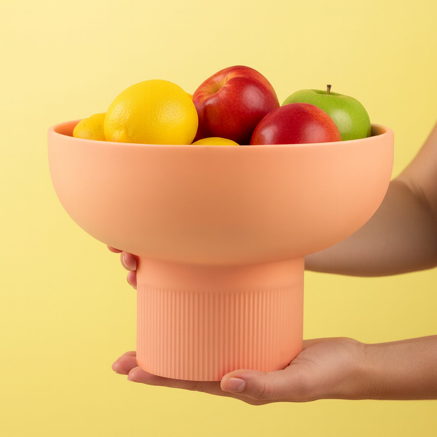 Tip Top XL Coral Ceramic Bowl