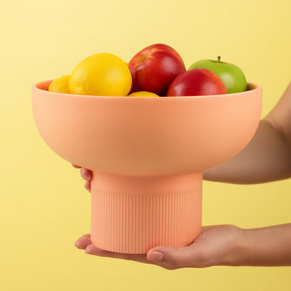 Tip Top XL Coral Ceramic Bowl