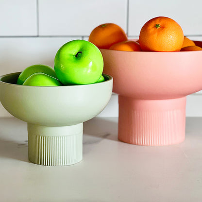 Tip Top XL Coral Ceramic Bowl