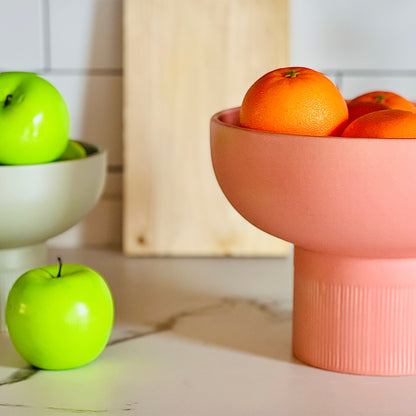Tip Top XL Coral Ceramic Bowl