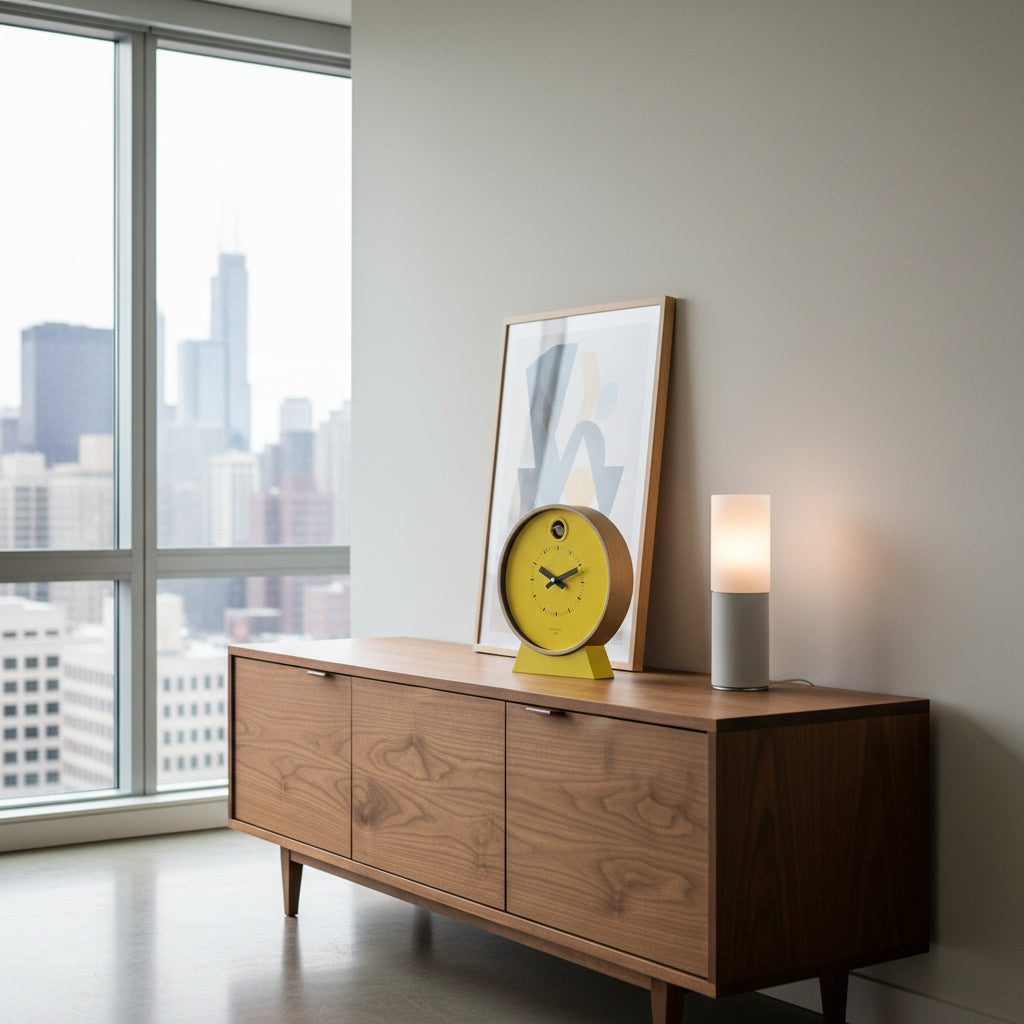 Pre-Order - Dot Yellow Cuckoo Clock