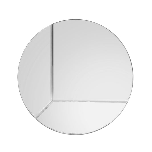 SAMPLE - Reversible Round XL - Mirror - Reversible - 22 inches - Beveled Mirror - Reflective Artwork (Copy)