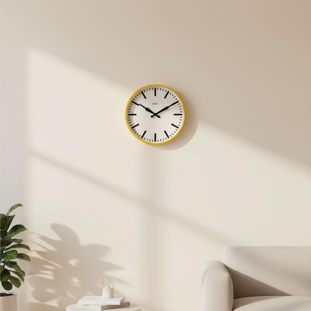 Factory Yellow XL Clock