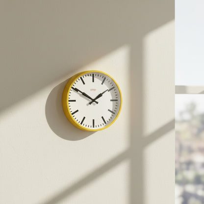 Factory Yellow XL Clock