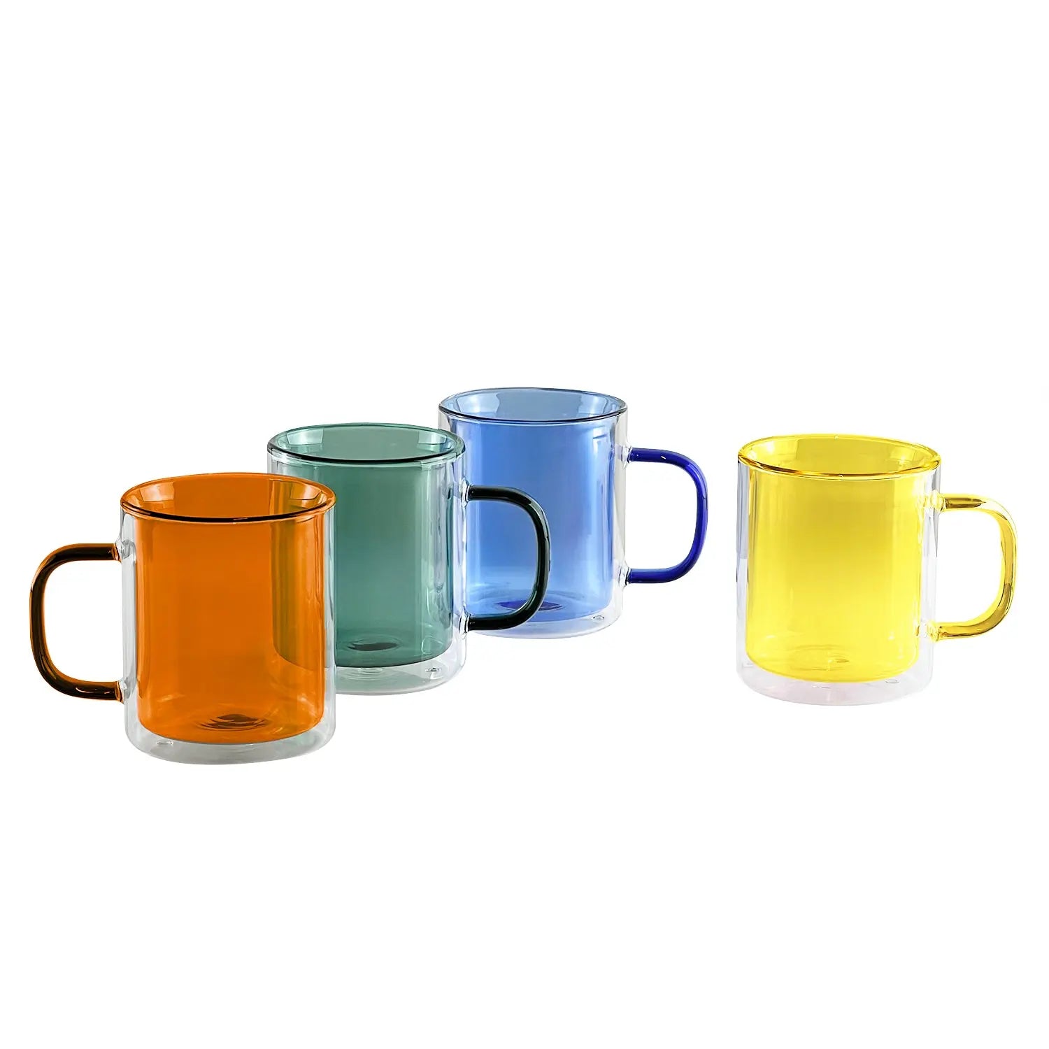 Insulated Latte Glasses – Cubo Double-Wall Large Set | Cloudnola