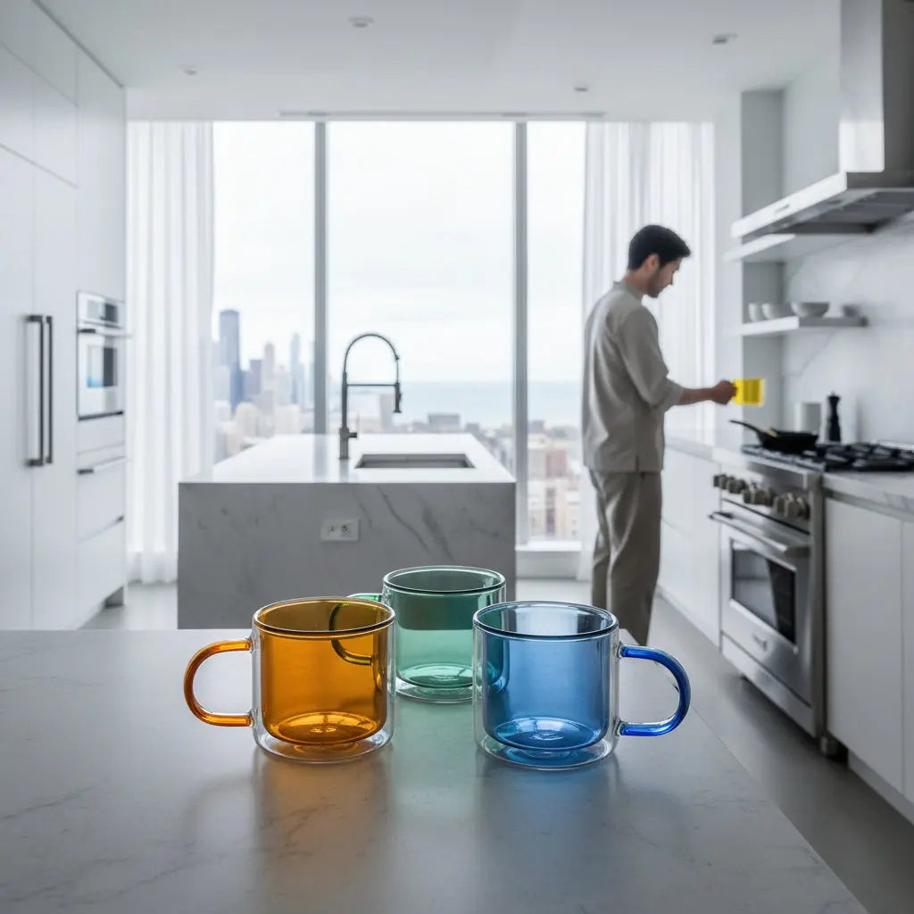 Cubo Double-Wall Mugs – Medium Set Cloudnola