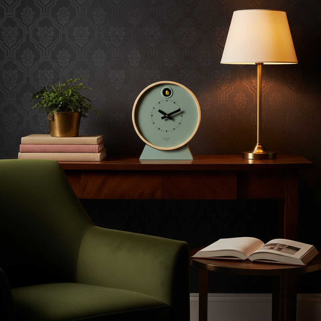 Cuckoo Clock Dot – Sage Green with Stand | Cloudnola Cloudnola