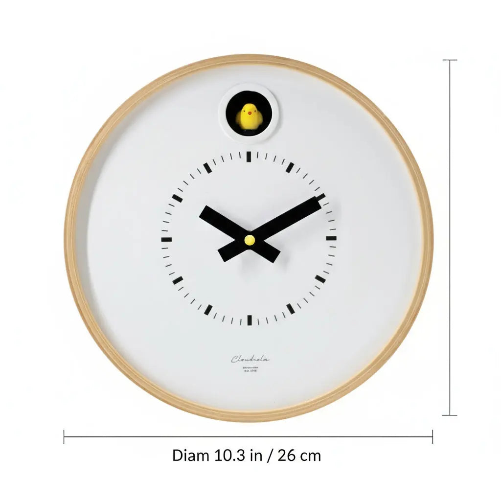 Dot White Cuckoo Clock Cloudnola