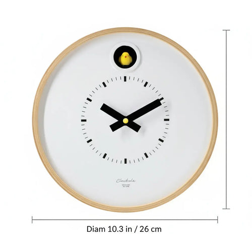 Dot White Cuckoo Clock Cloudnola