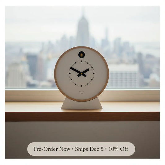 Dot White Cuckoo Clock Cloudnola