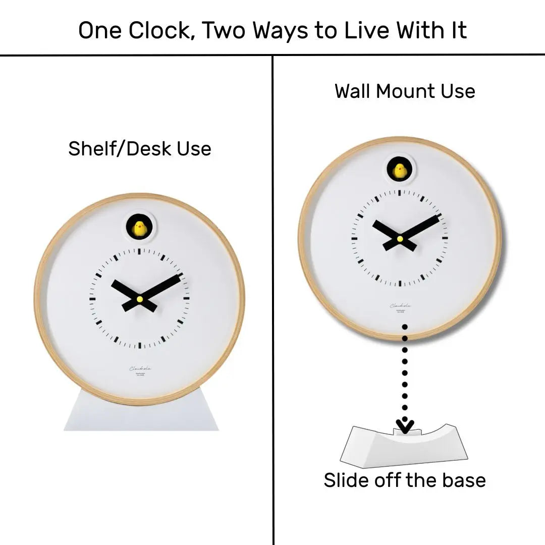 Dot White Cuckoo Clock – White Cuckoo Clock | Cloudnola Cloudnola