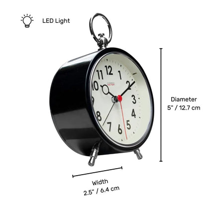 Factory Black Alarm Clock Cloudnola