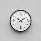Factory Black Outdoor Clock with Dutch design, functional design, weatherproof modern wall clock for outdoor use