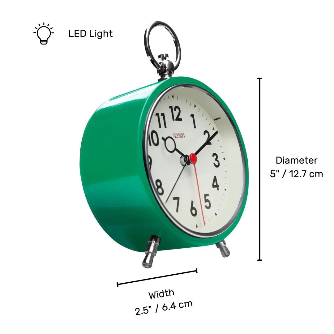 Factory Green Alarm Clock Cloudnola