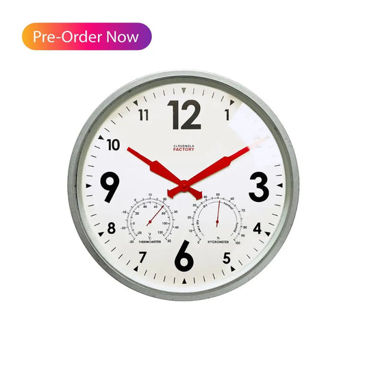 Factory Outdoor Zinc – Outdoor Decor Clock | Cloudnola Cloudnola
