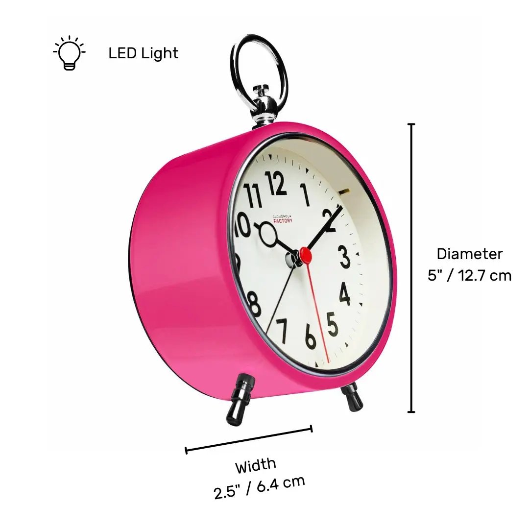 Factory Pink Alarm Clock Cloudnola