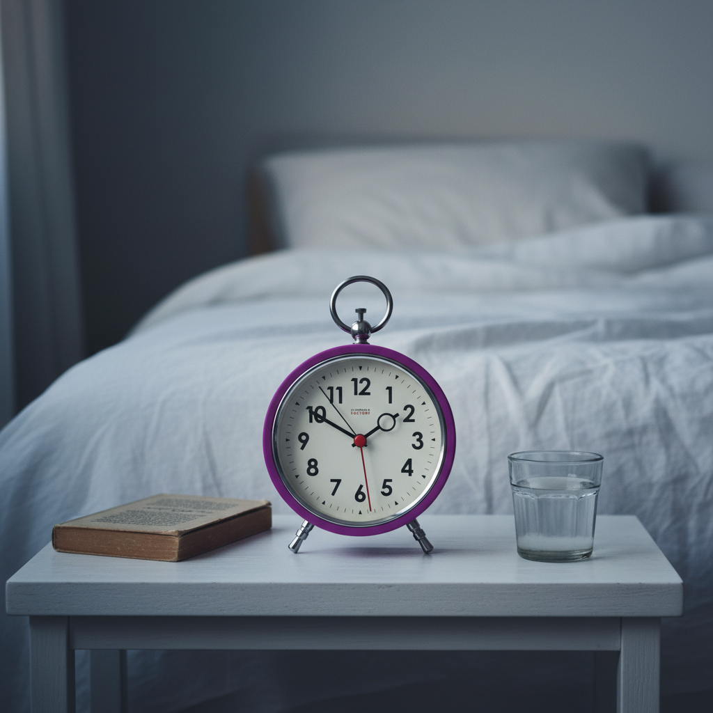 Factory Purple Alarm Clock
