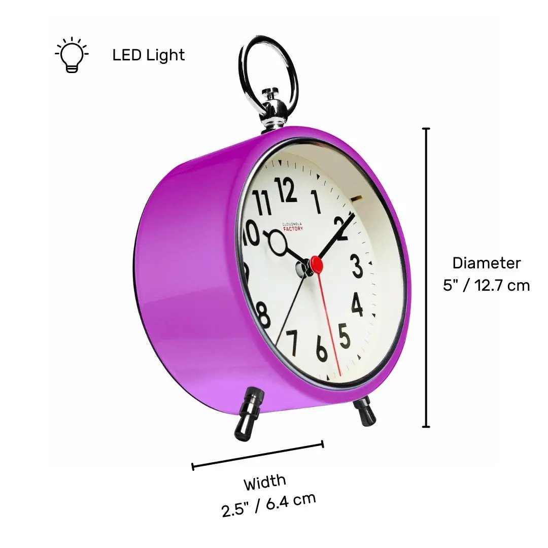 Factory Purple Alarm Clock Cloudnola