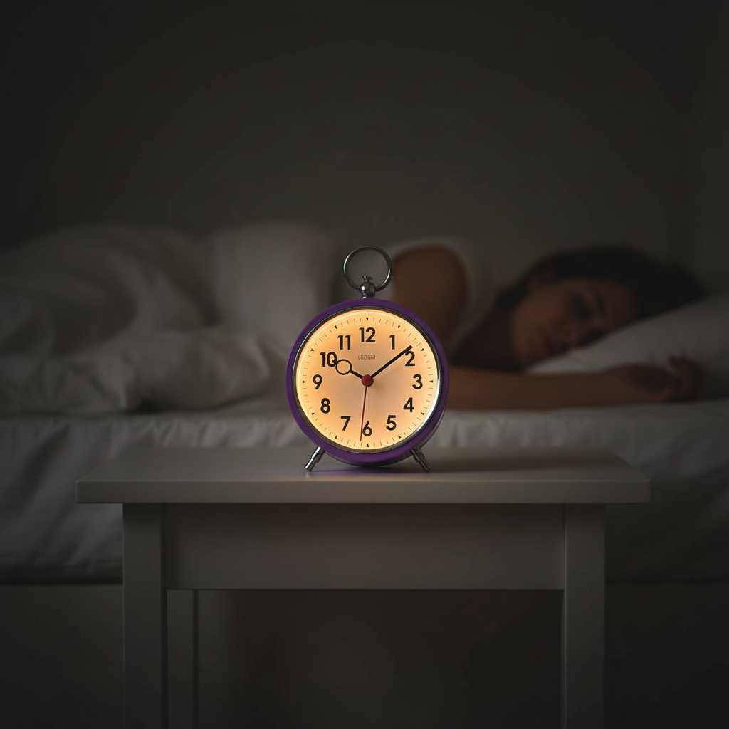 Factory Purple Alarm Clock