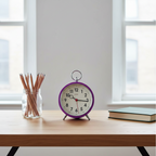 Factory Purple Alarm Clock
