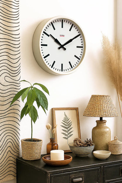 Factory White XL Clock Cloudnola