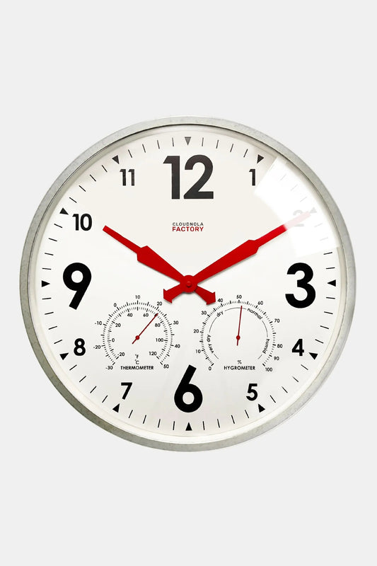 Factory XL Zinc Outdoor Clock Cloudnola