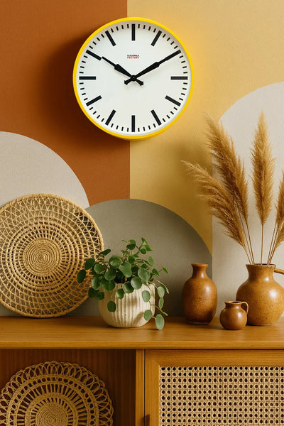 Station Clock Gold (CLOUDNOLA)送料無料 Factory-Yellow-XL-Clock-