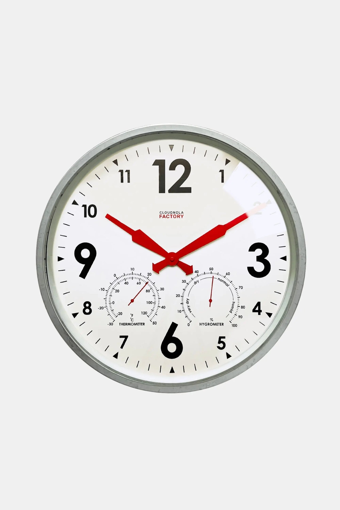 Factory Zinc Outdoor Clock Cloudnola