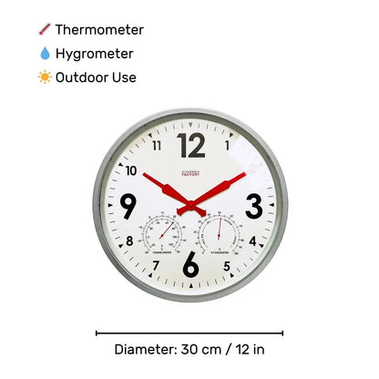 Factory Zinc Outdoor Clock Cloudnola