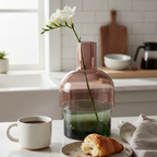Flip Reversible Glass Vase – Gray & Pink Large