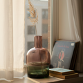 Flip Reversible Glass Vase – Gray & Pink Large