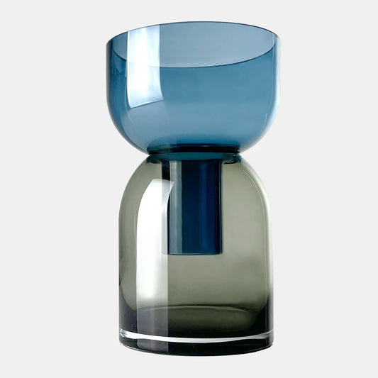 Flip Med Blue & Gray Vase Cloudnola