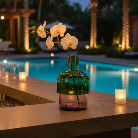 Flip Med Green & Pink - Vase Cloudnola