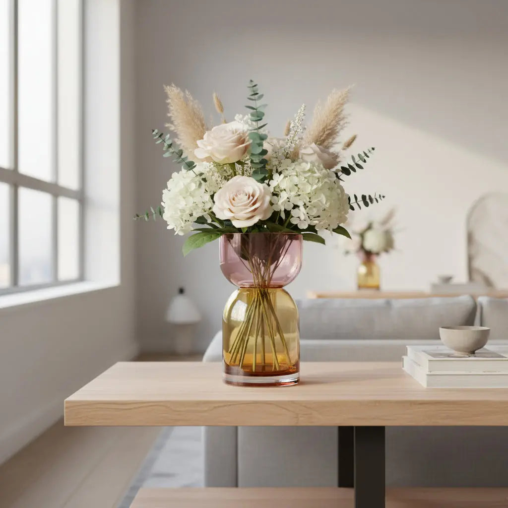 Flip Med Pink & Yellow Vase Cloudnola