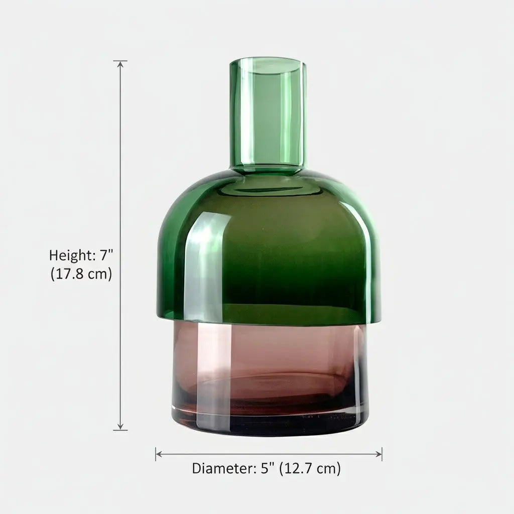 Flip Med Pink and Green Vase Cloudnola