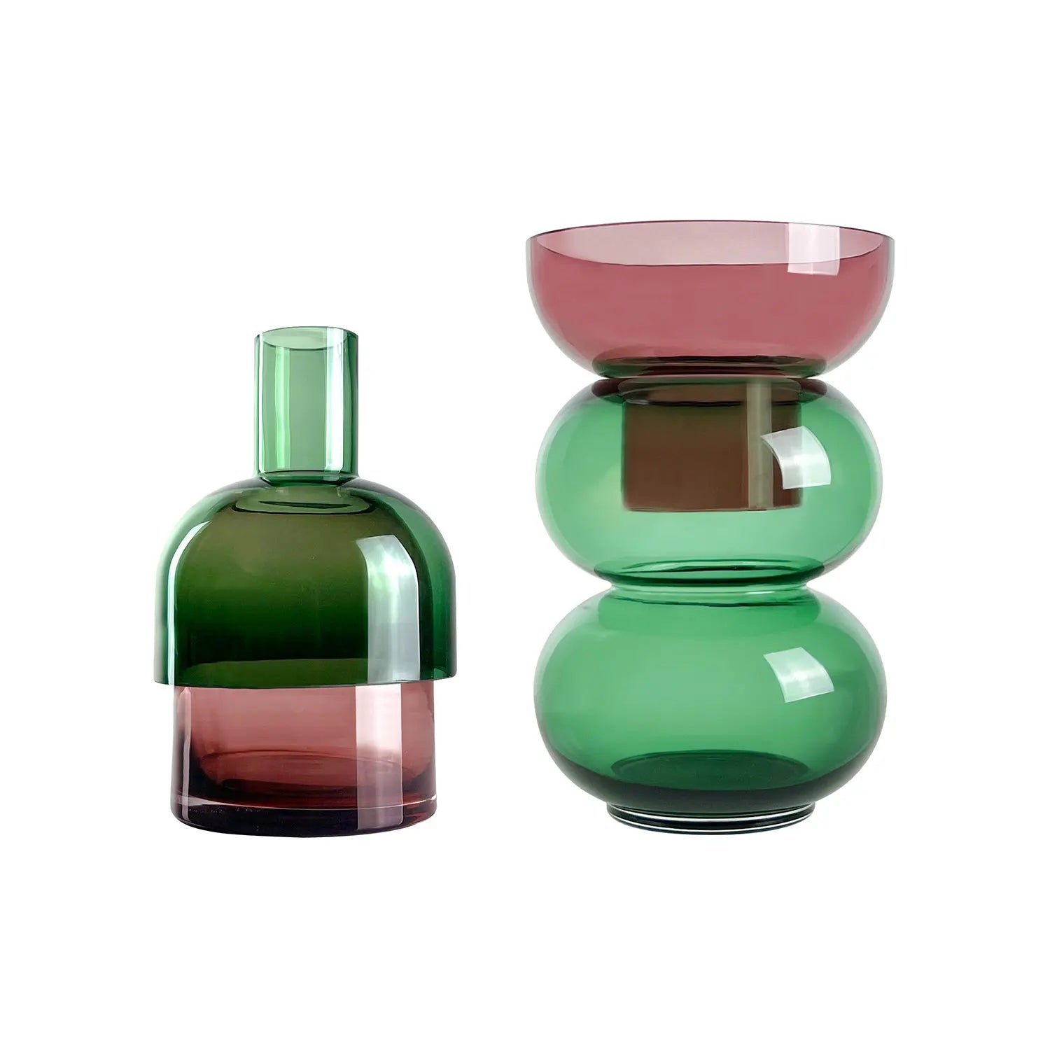 Fusion Bubble Green Vase Set Cloudnola