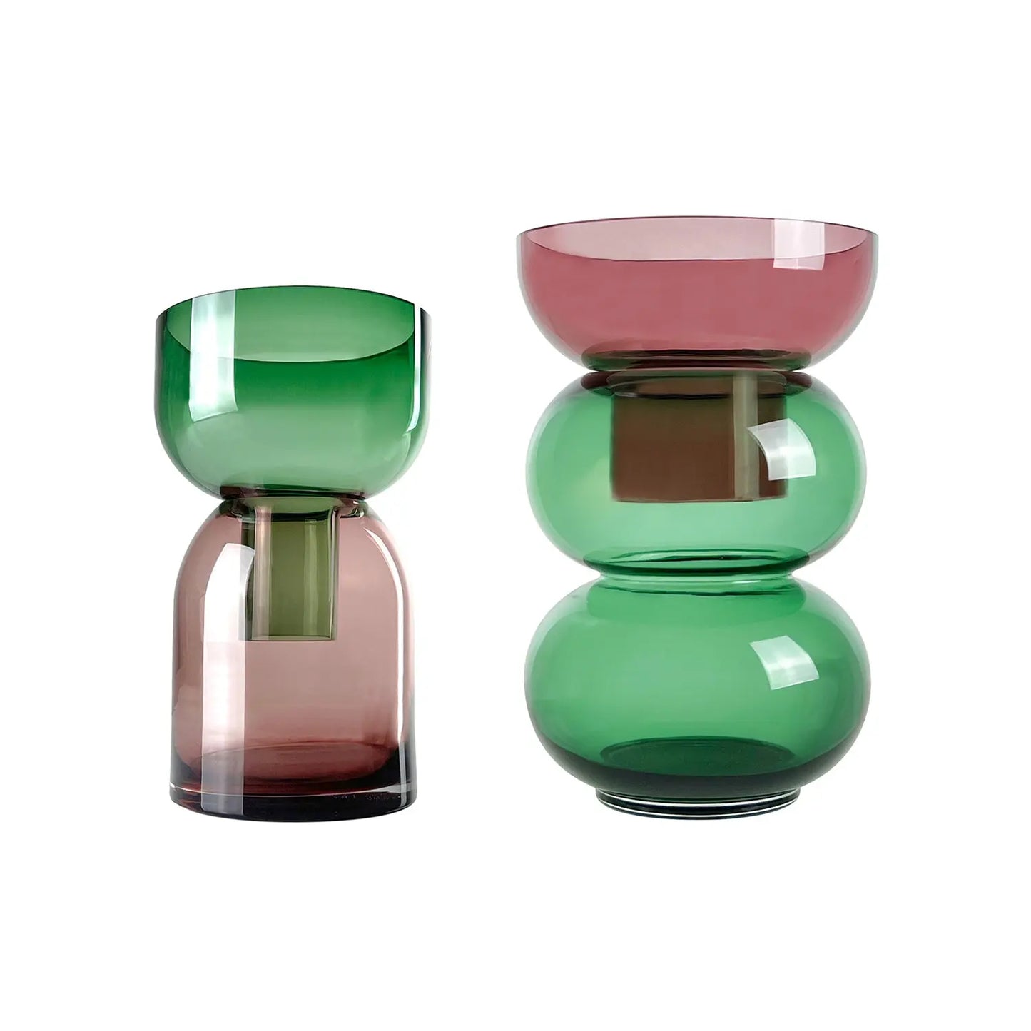 Fusion Bubble Green Vase Set Cloudnola