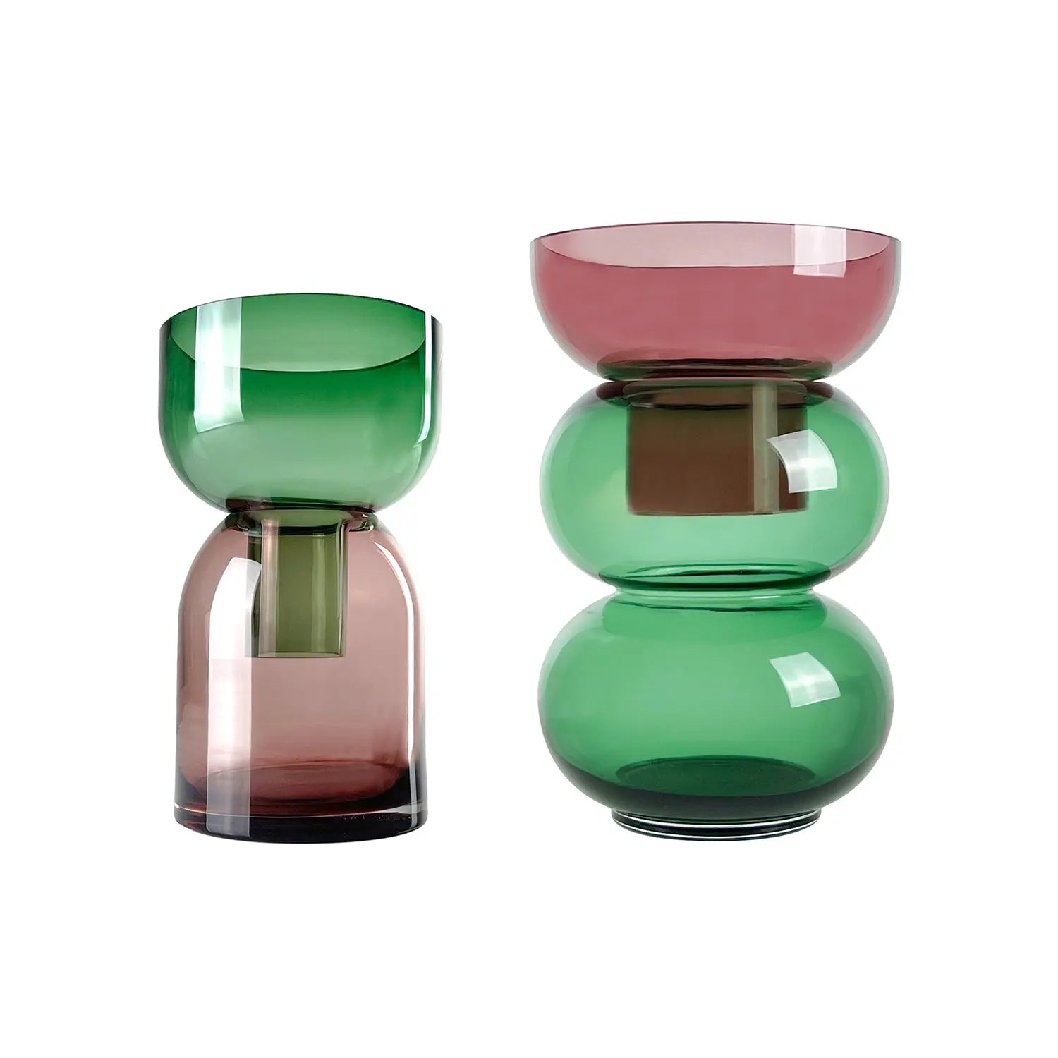 Fusion Bubble Green Vase Set Cloudnola