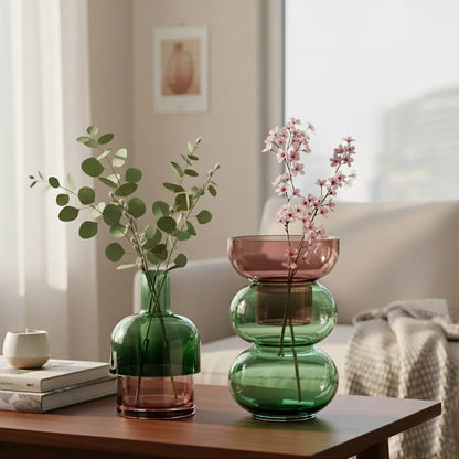 Fusion Bubble Green Vase Set Cloudnola