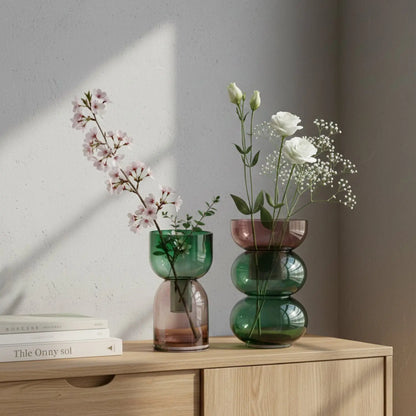 Fusion Bubble Green Vase Set Cloudnola