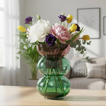 Fusion Bubble Green Vase Set Cloudnola