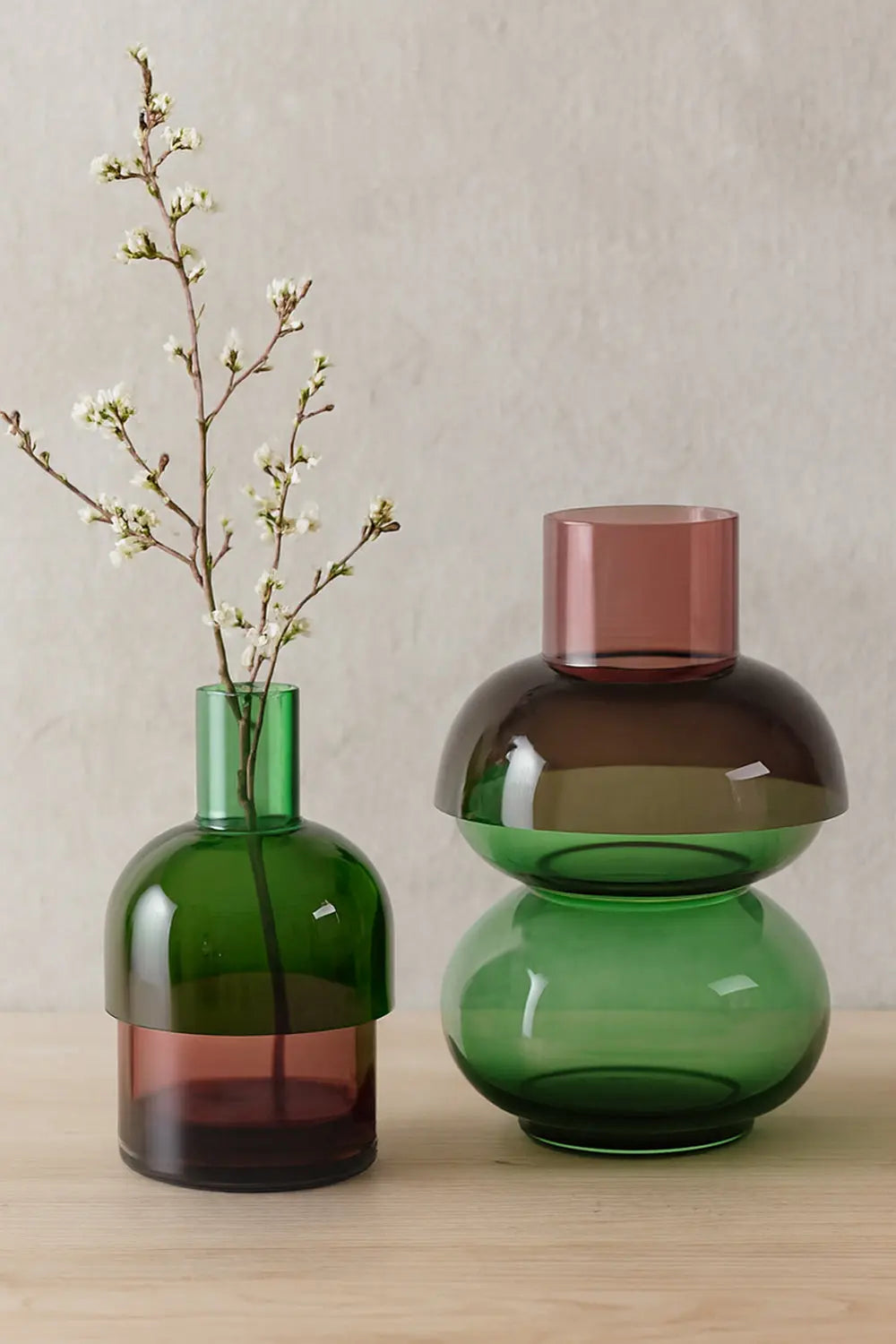 Fusion Bubble Green Vase Set Cloudnola