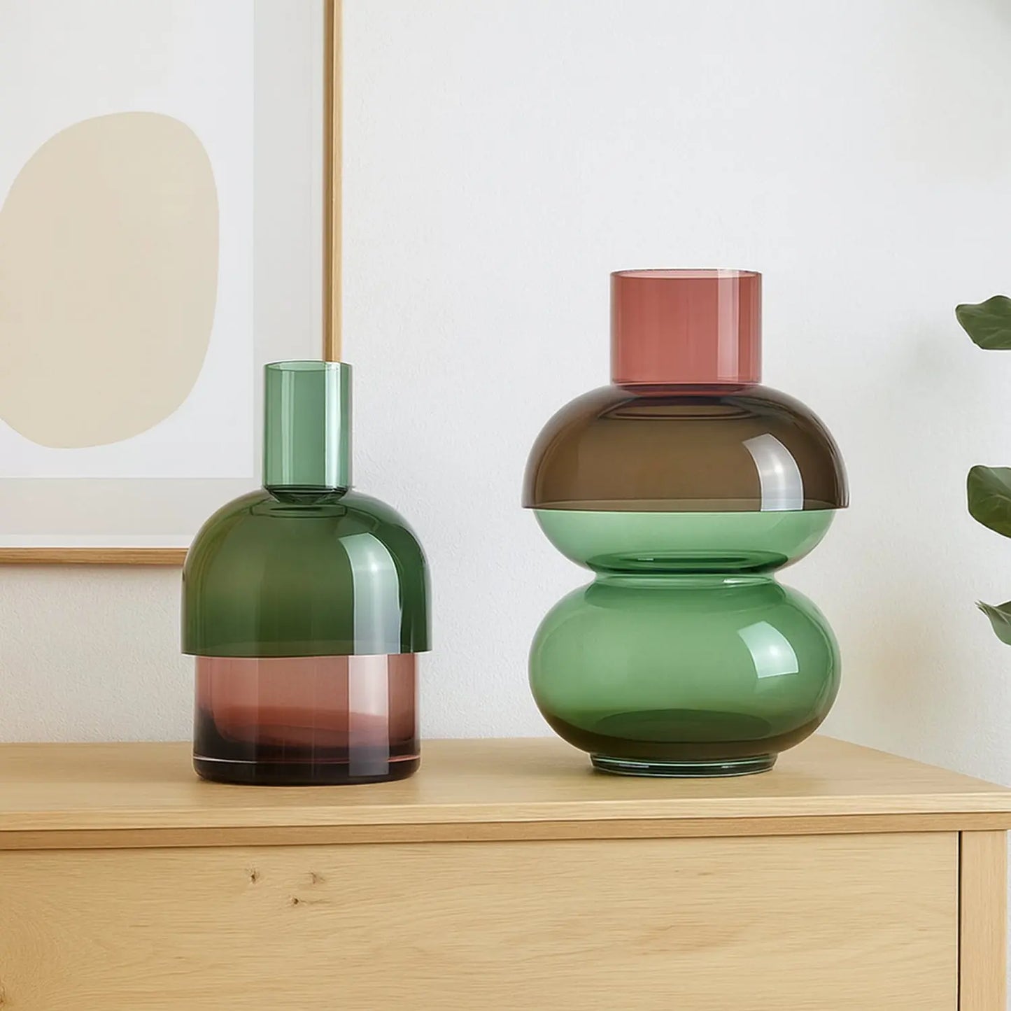 Fusion Bubble Green Vase Set Cloudnola