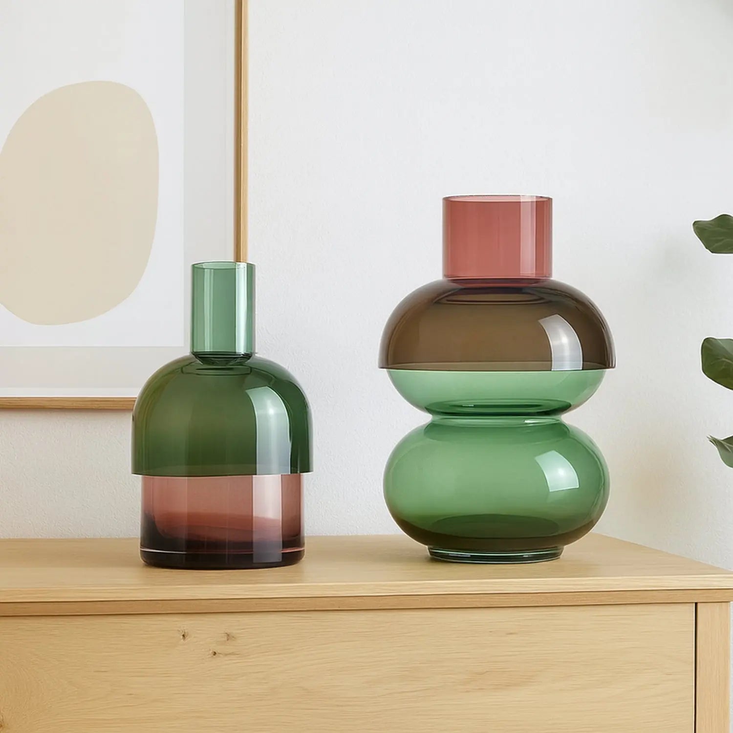 Fusion Bubble Green Vase Set Cloudnola